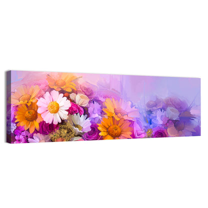 Spring Blooms with Gradient Wash Wall Art