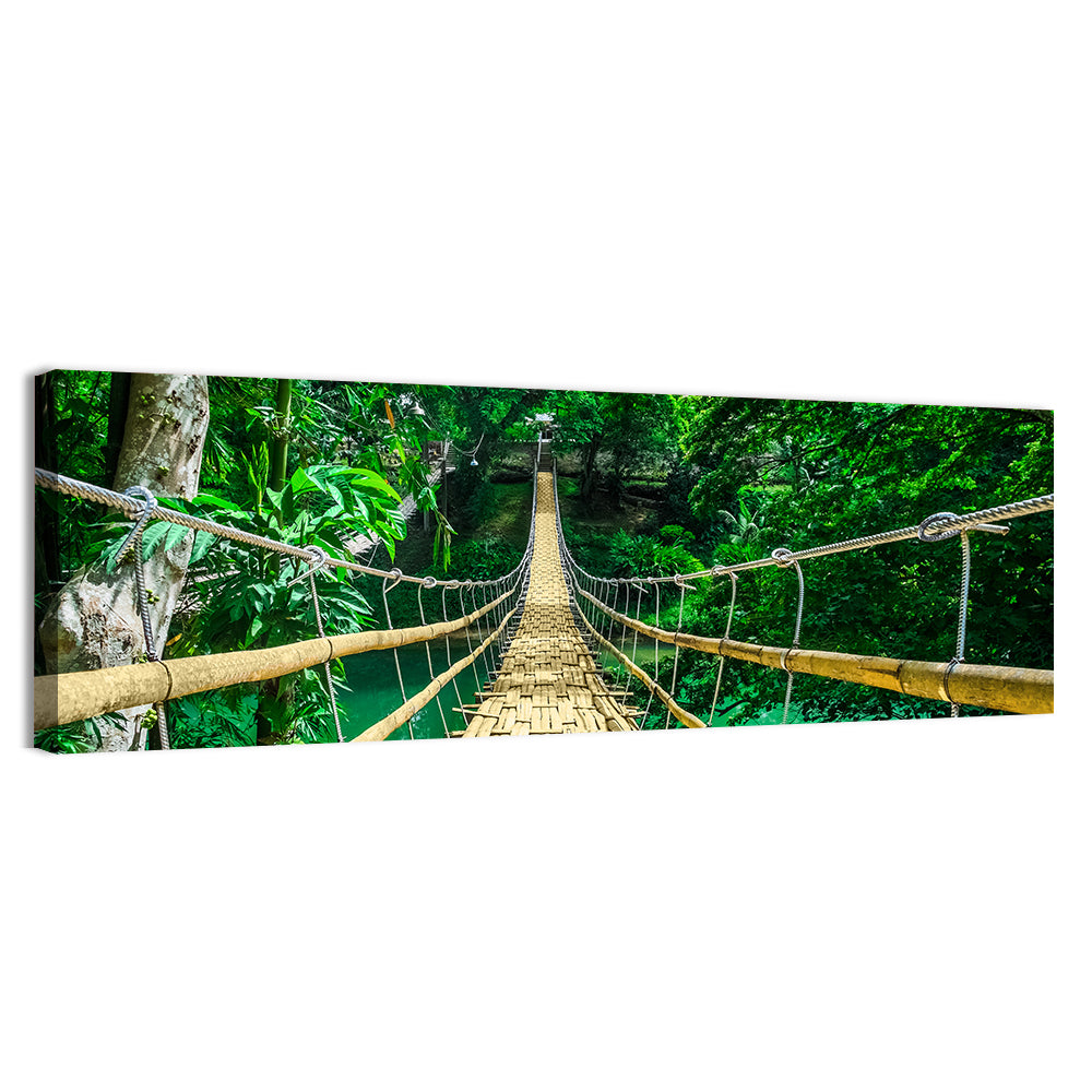 Bamboo Pedestrian Bridge Wall Art