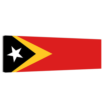 East Timorese National Official Flag Wall Art