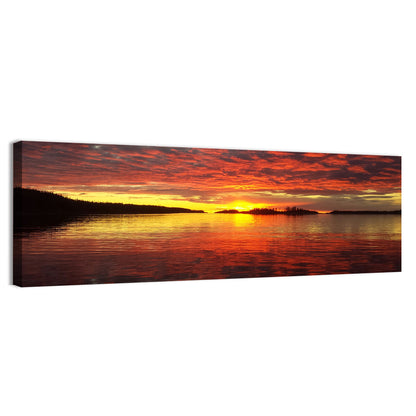 Lake Athabasca Sunset Reflection Wall Art