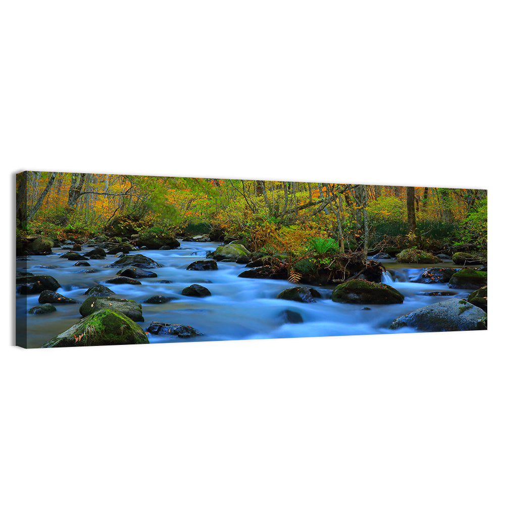 Oirase Gorge Autumn Stream Wall Art
