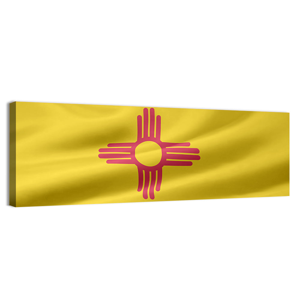 New Mexico Flag with Zia Symbol Wall Art
