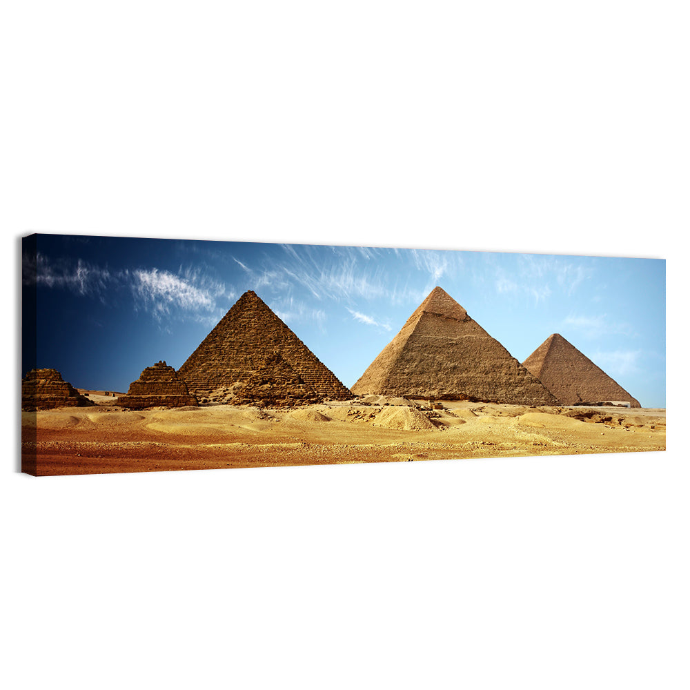 Giza Pyramids Valley View Wall Art