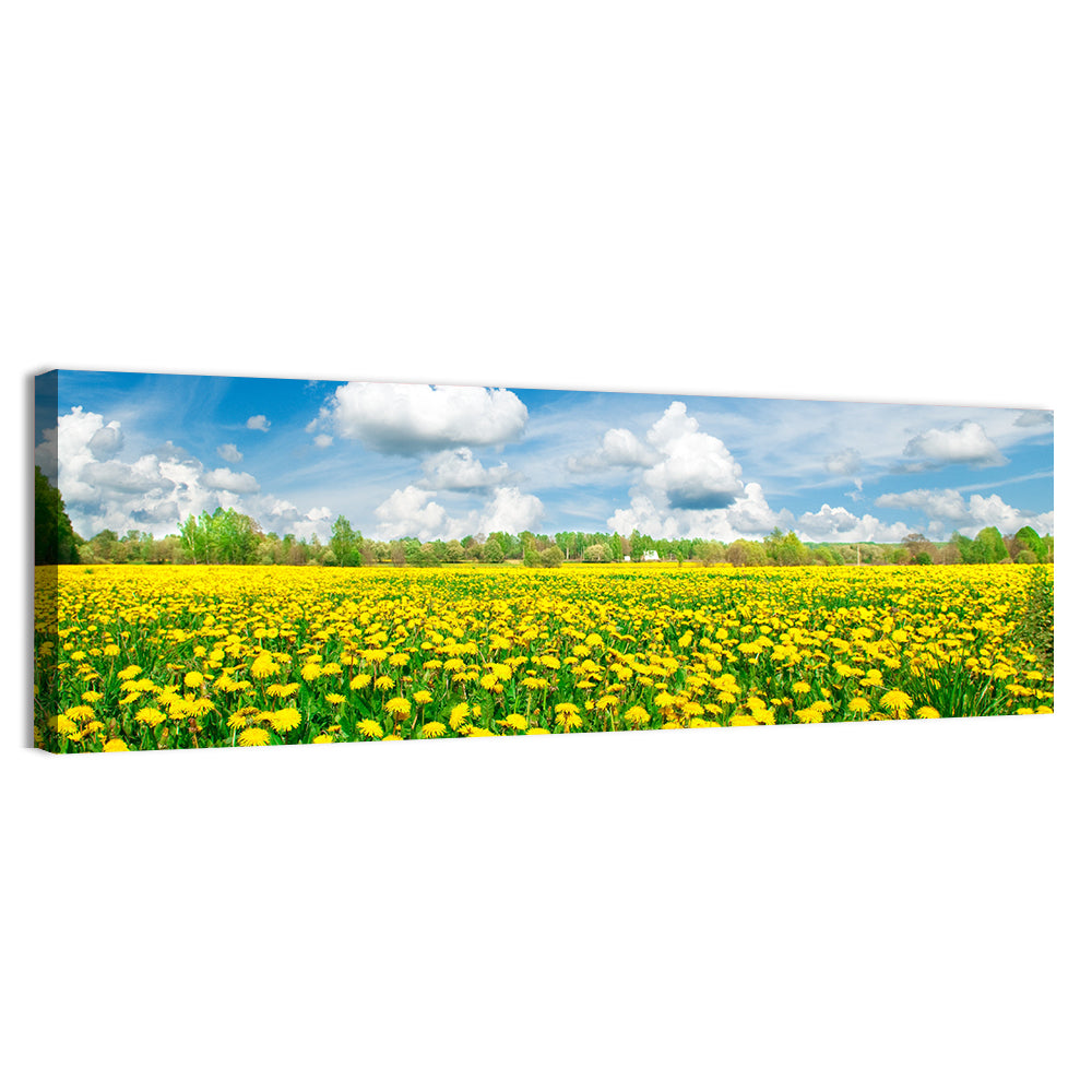 Yellow Dandelion Meadow Wall Art