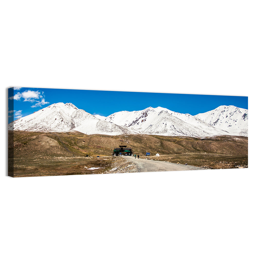 Karakoram Snow Peaks with Road Wall Art