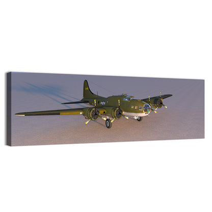 US Four-engine Propeller Bomber Wall Art
