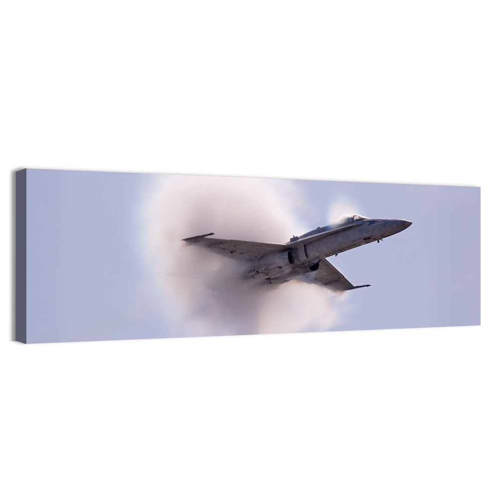 Supersonic Fighter Jet with Vapor Cone Wall Art