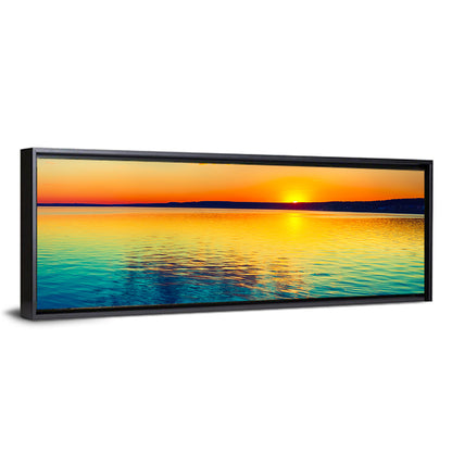 Golden Hour Over Russian Lake Wall Art