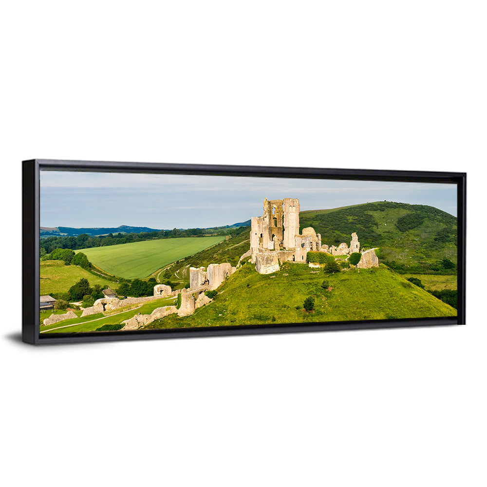 The Ruins Of Corfe Castle Wall Art