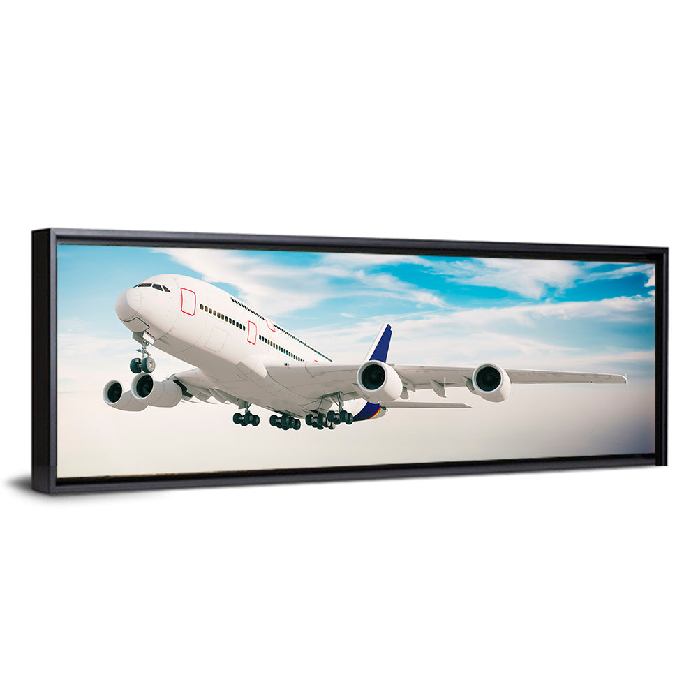 Four-engine Airliner in Flight Wall Art