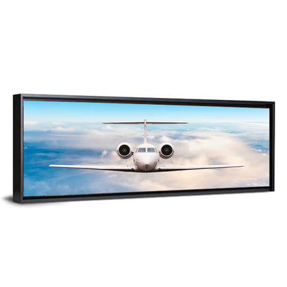 Private Jet in Flight Wall Art