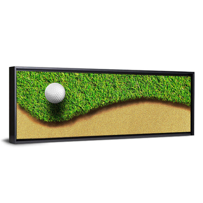 Golf Ball on Bunker Edge Wall Art