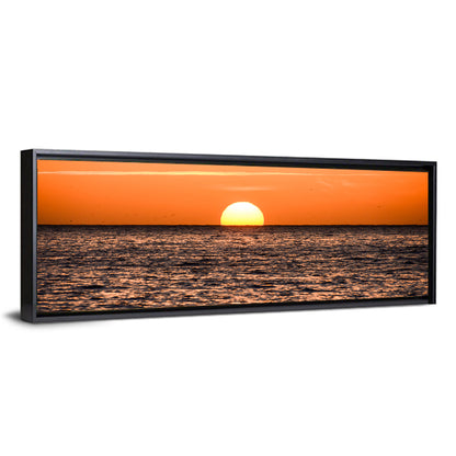 Sunset Over Open Ocean Wall Art