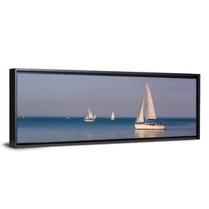 Lake Balaton With Sailboats Wall Art