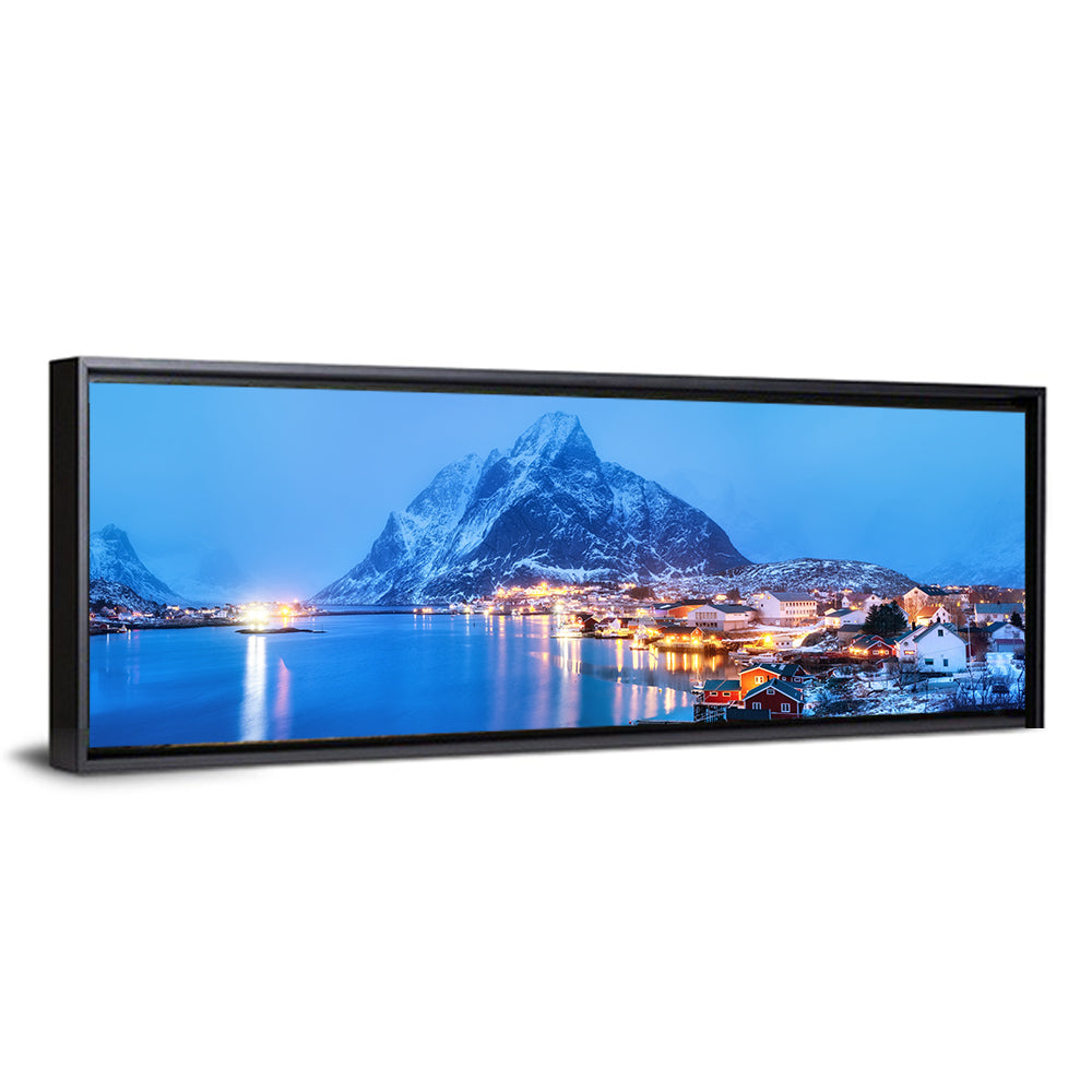 Reine Harbor at Twilight Wall Art