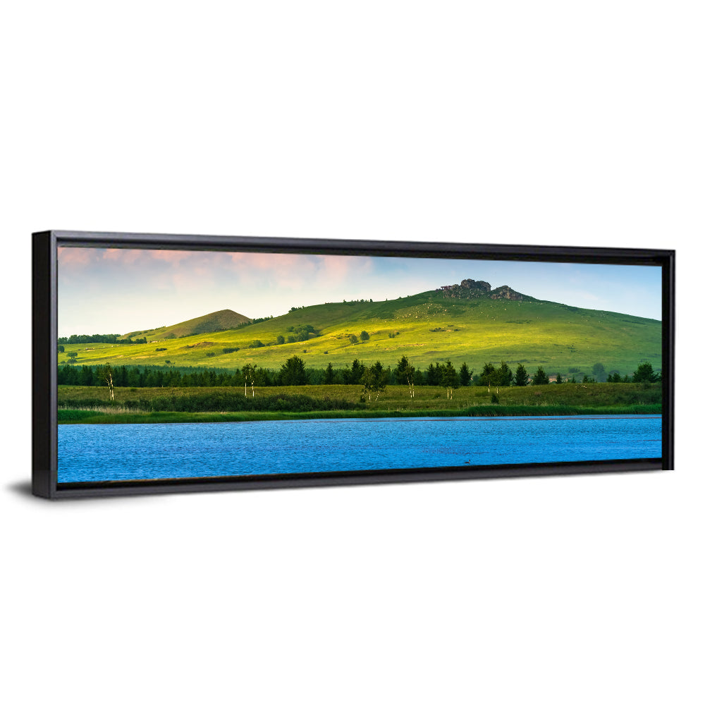 Hongsong Lake with Mountain Peak Wall Art