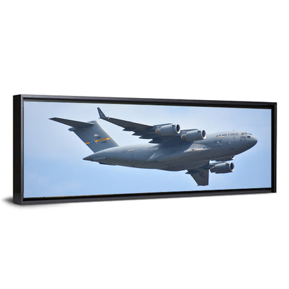 C-17 Globemaster Iii England Airshow Blue Sky Wall Art