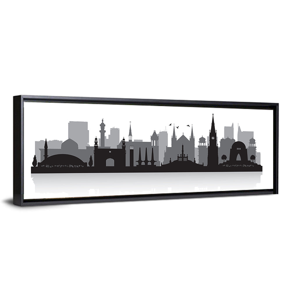 Karachi Skyline Silhouette Wall Art