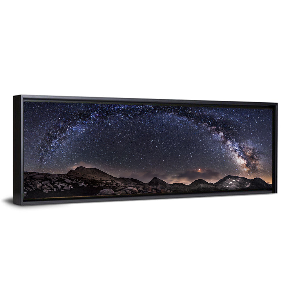 Milky Way Over Mountain Ridge Wall Art
