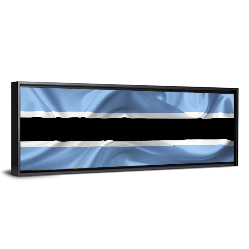 Rippled Botswana Flag Wall Art