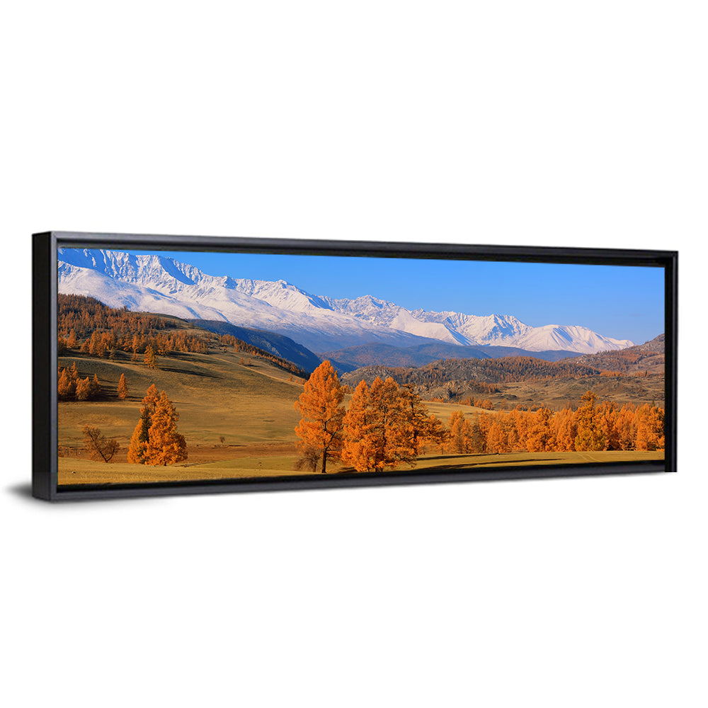 Altay Mountains with Golden Larches Wall Art