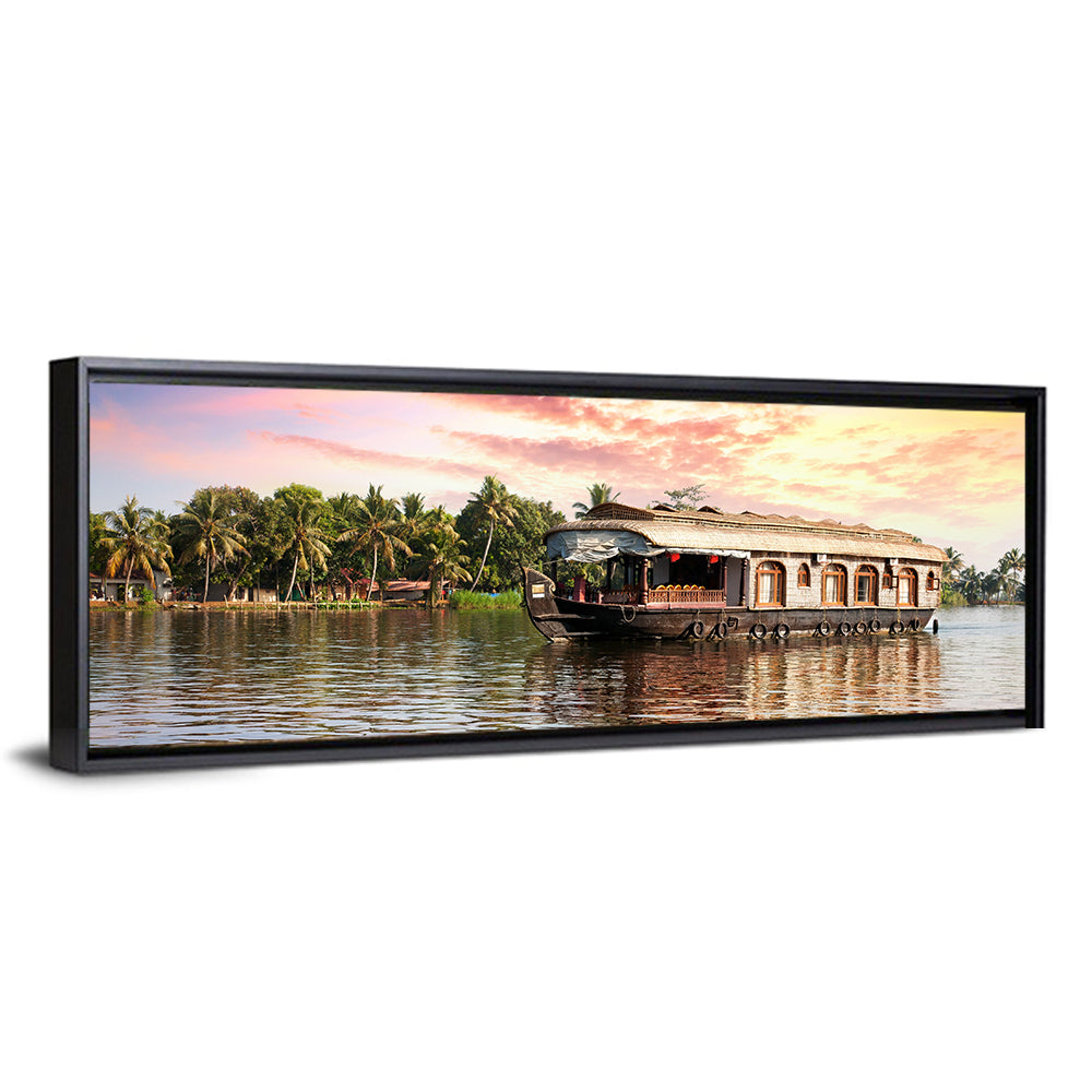 Houseboat at Sunset Wall Art