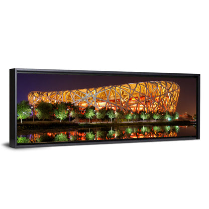 Beijing National Stadium at Night Wall Art