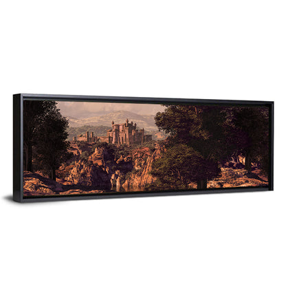 Medieval Castle at Golden Hour Wall Art