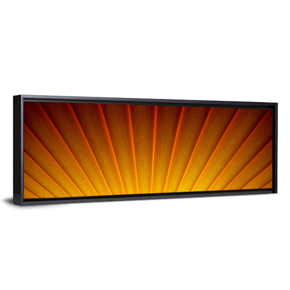 Pleated Sunburst Illustration Wall Art