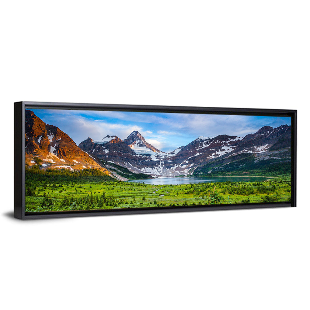 Mount Assiniboine Glacier and Magig Lake Wall Art
