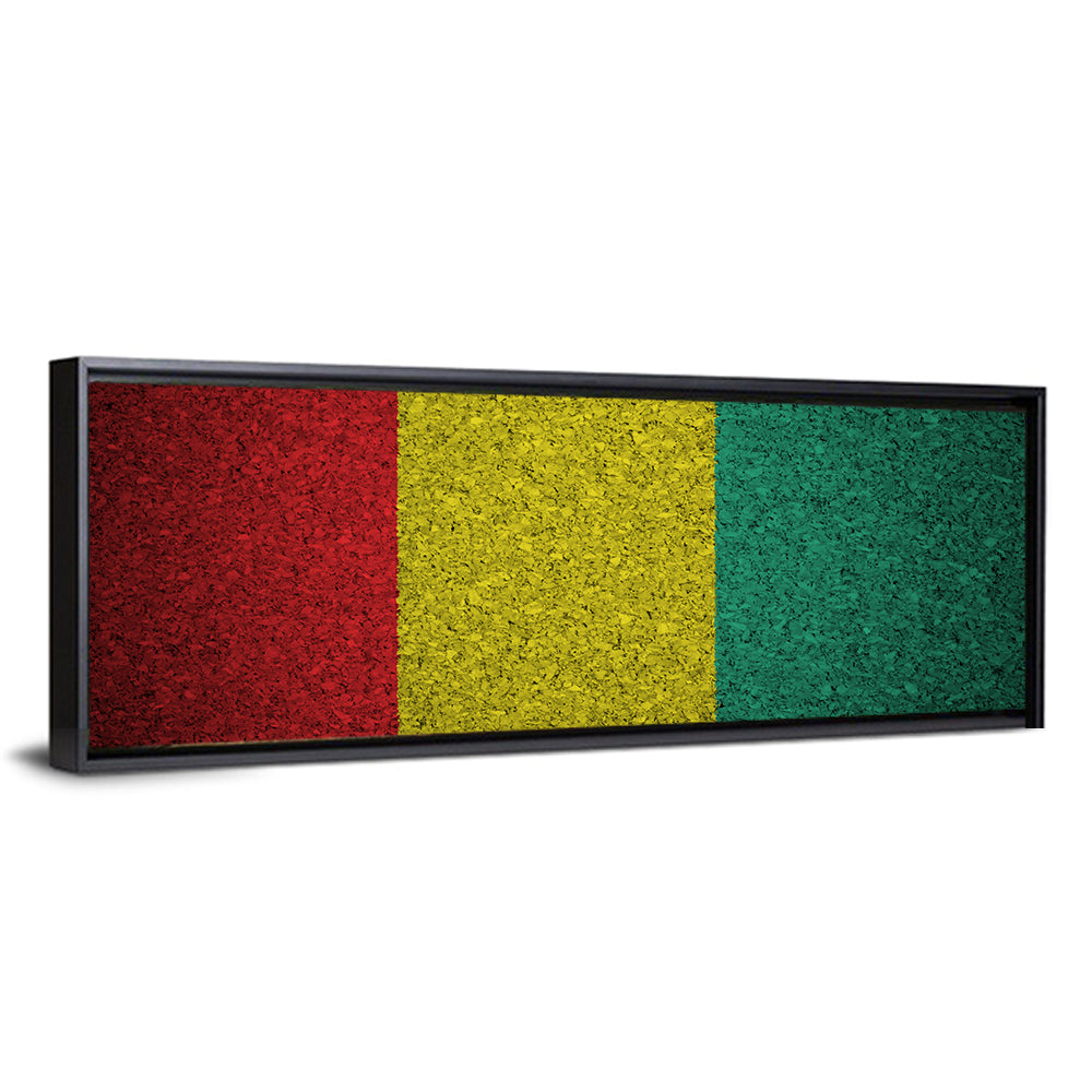Textured Guinean Flag Wall Art