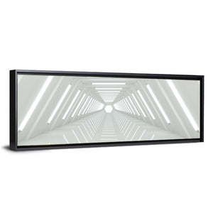 Isolated White Tunnel Wall Art