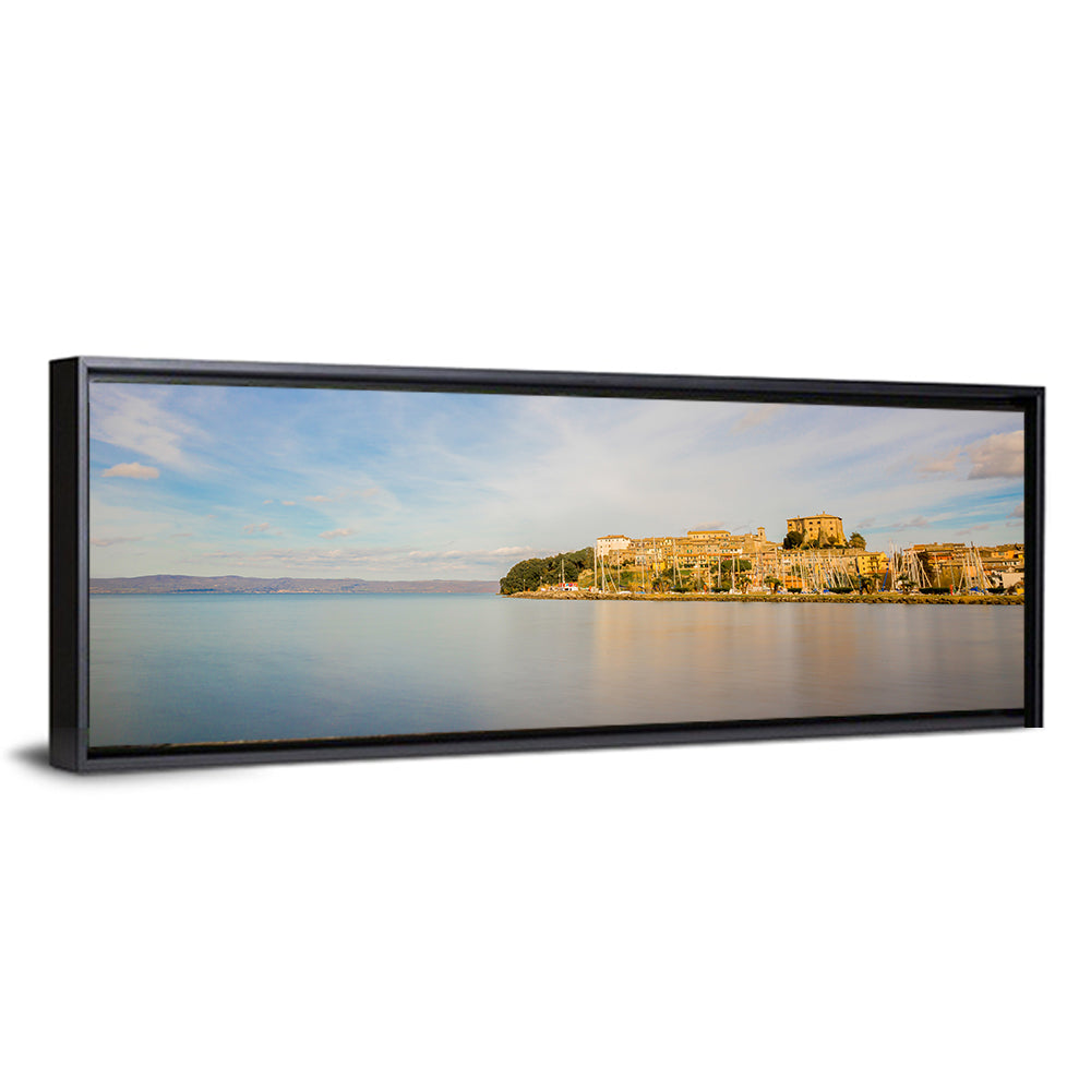 Bolsena Lakeside Harbor View Wall Art