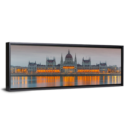 Budapest Parliament at Dusk Wall Art