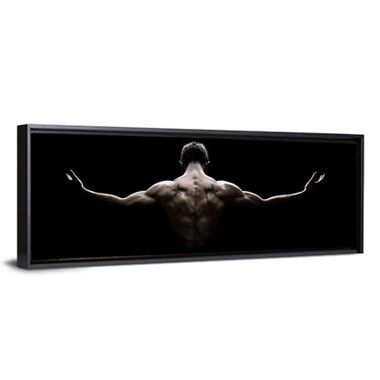 Muscular Back with Nautical Star Tattoos Wall Art