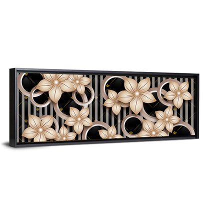 3d Floral Circle Pattern Wall Art