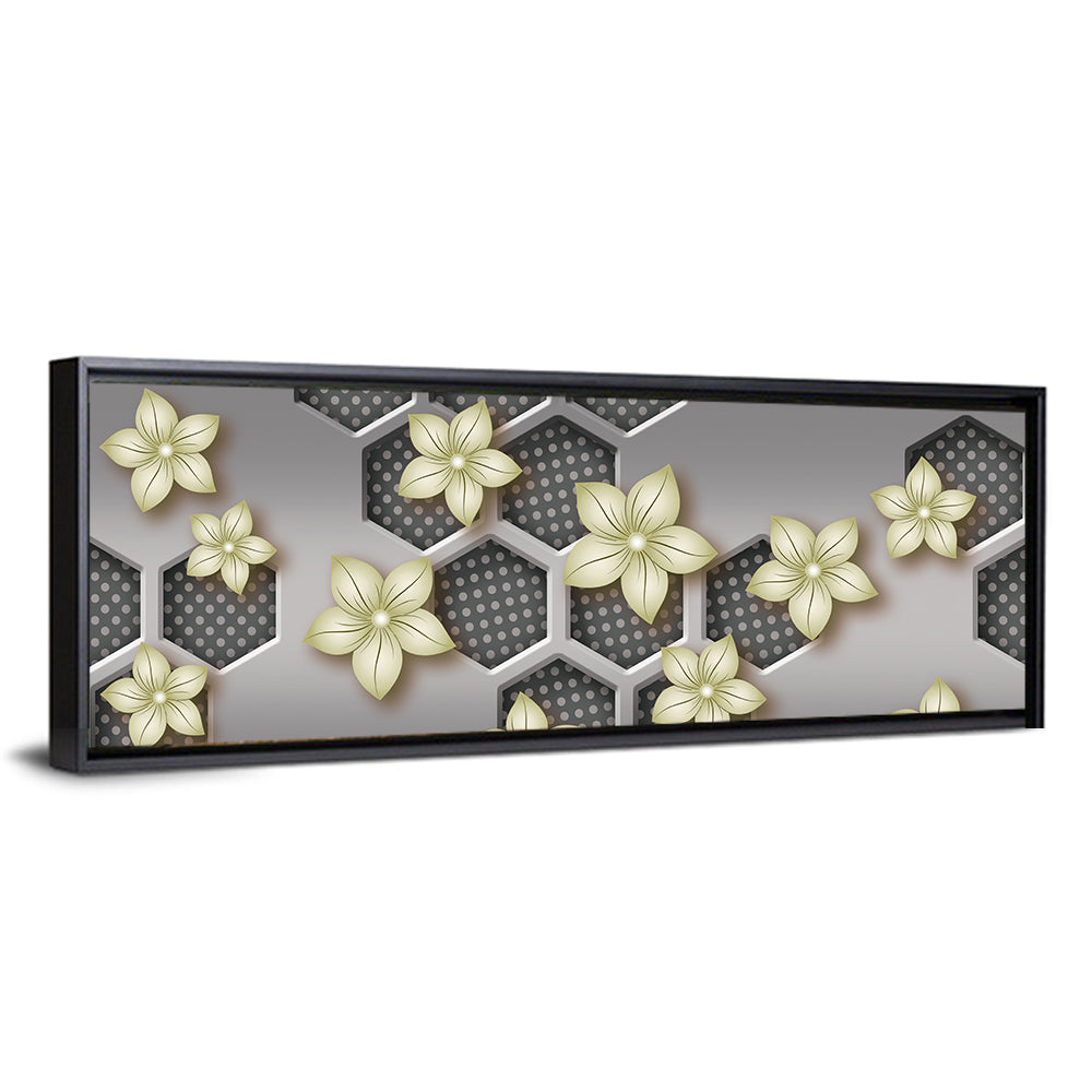 Honeycomb 3d Flower Mural Wall Art
