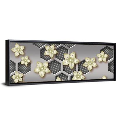 Honeycomb 3d Flower Mural Wall Art
