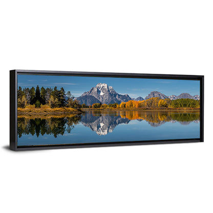Mount Moran And Snake River Ox Bow Bend Wyoming Wall Art