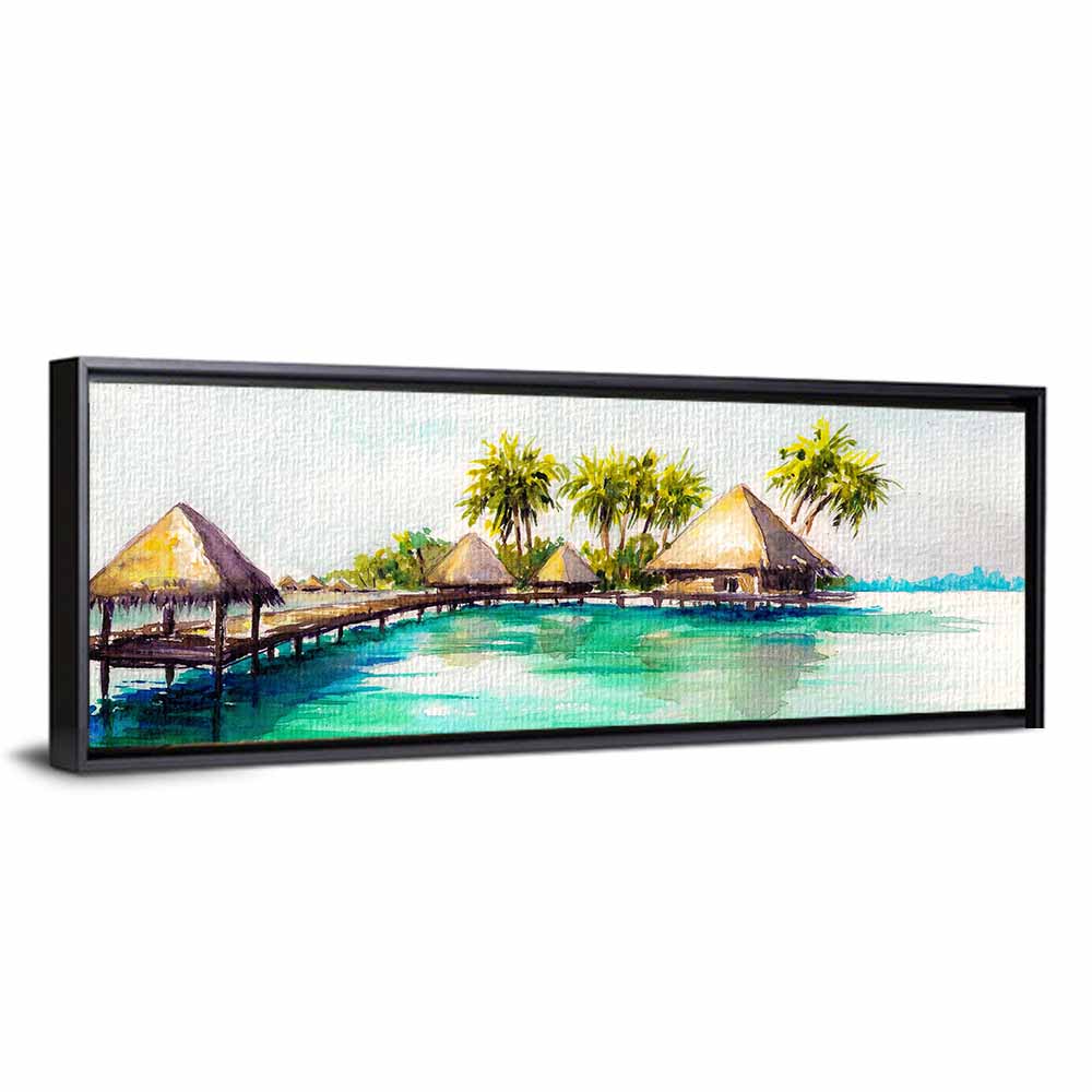 Overwater Bungalows Wall Art