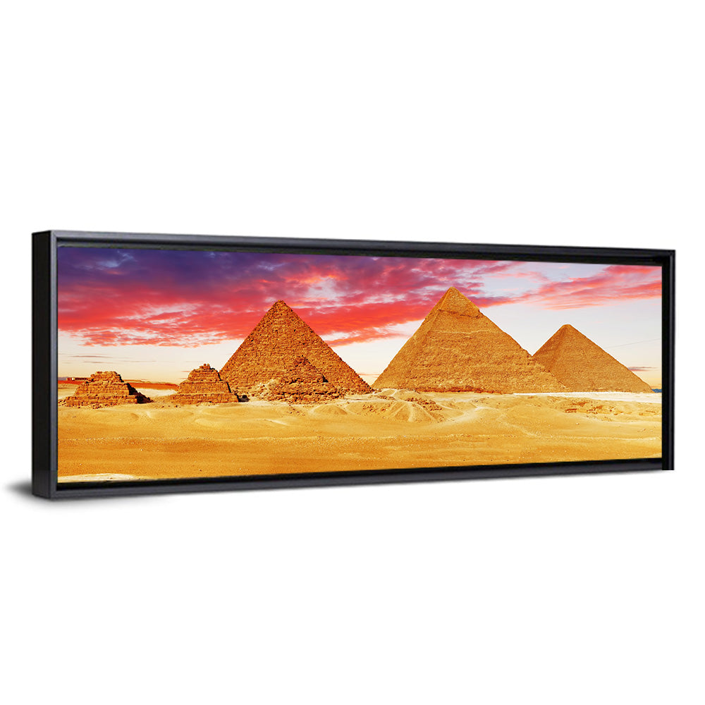 Pyramids of Giza at Twilight Wall Art