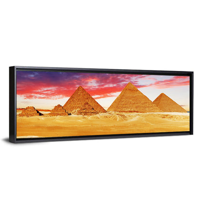 Pyramids of Giza at Twilight Wall Art