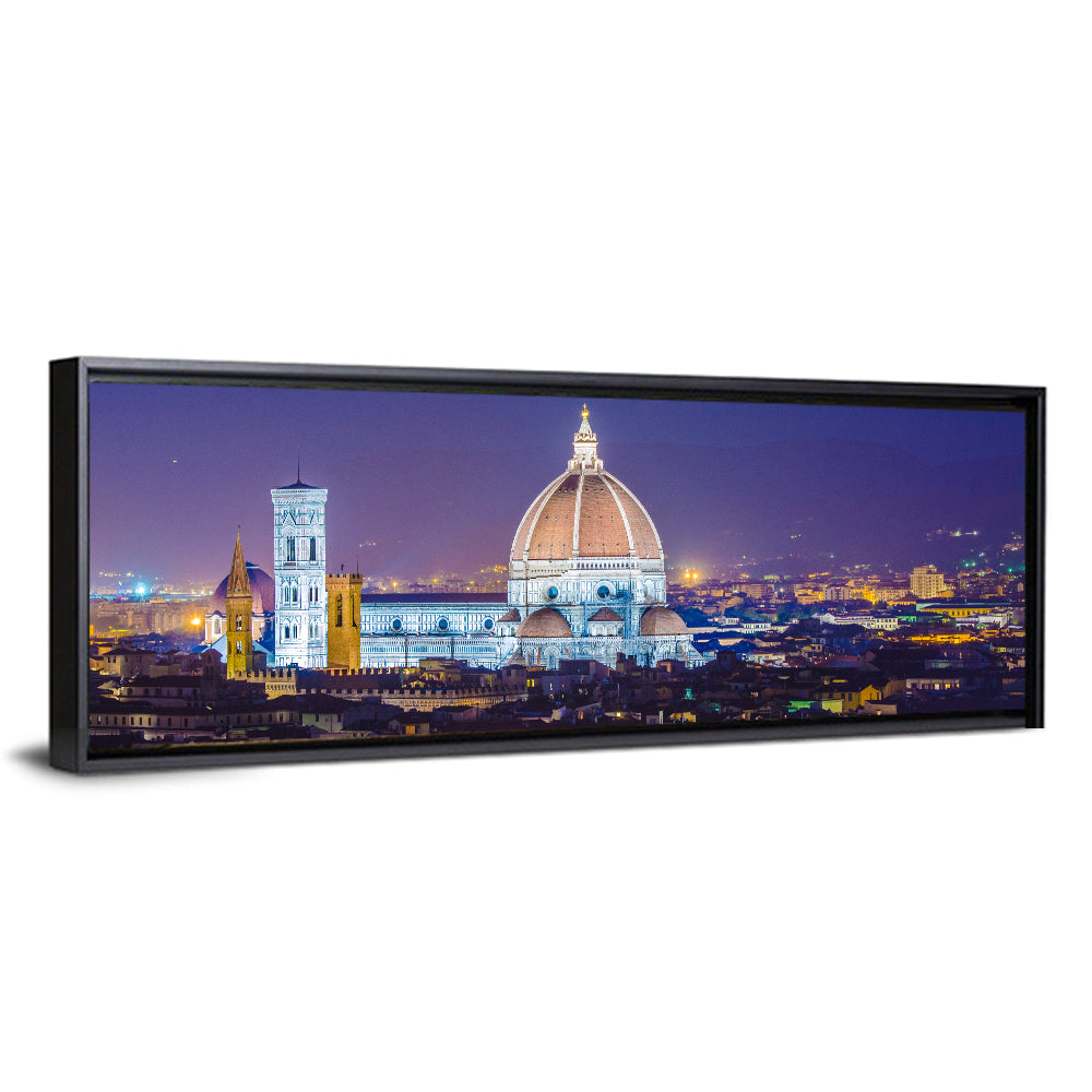 Florence Night Skyline Wall Art