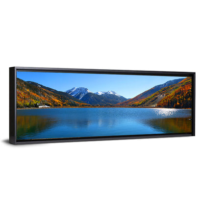 Crystal Lake Colorado Autumn Reflection Wall Art