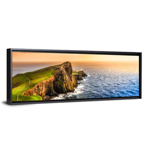 Ocean Coast Sunset At Neist Point Lighthouse Wall Art