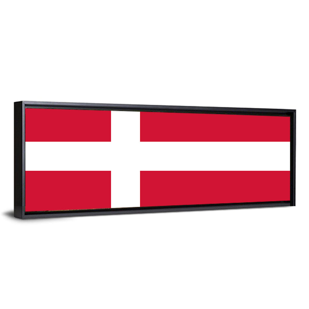 Danish Flag Nordic Cross Wall Art