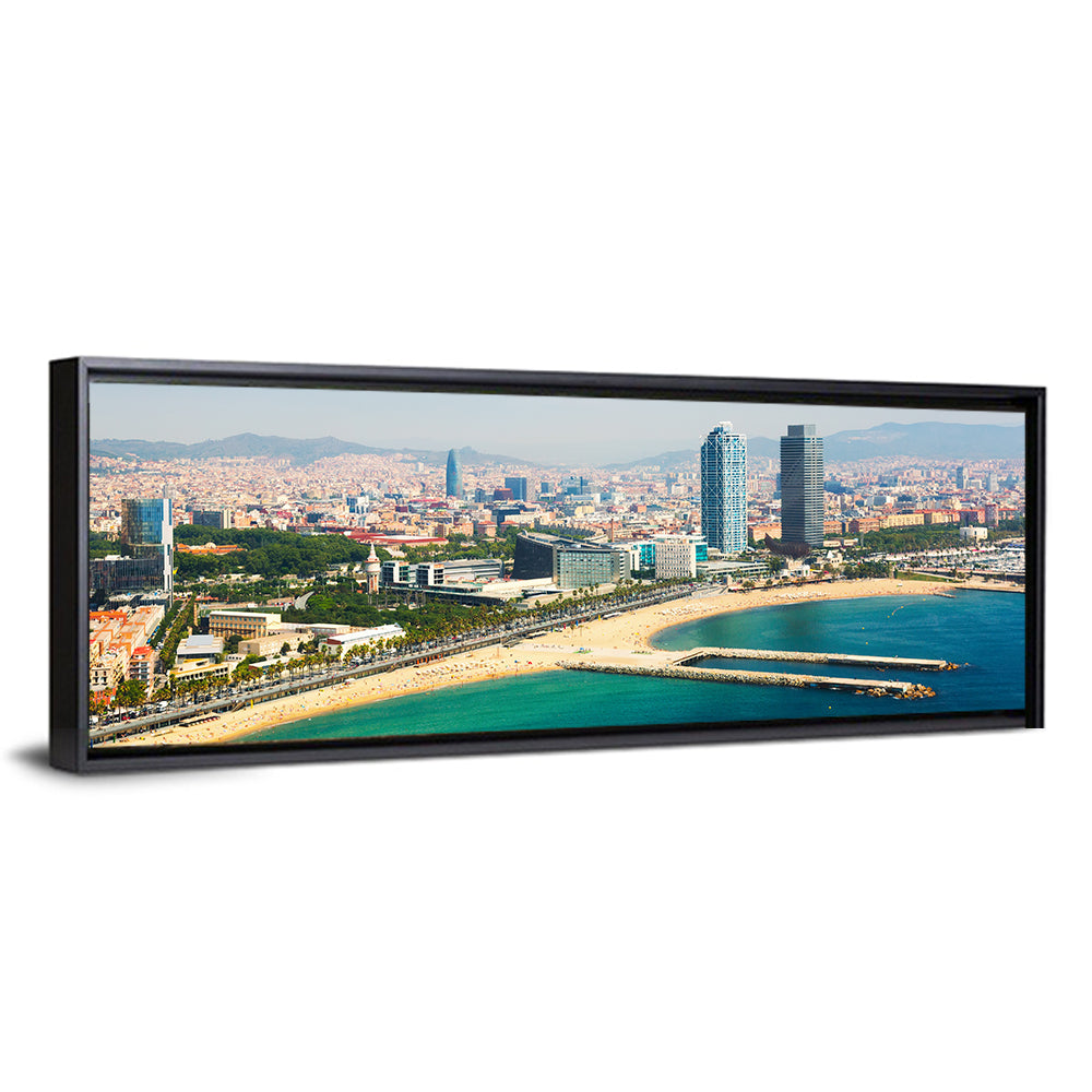 Barcelona from the Mediterranean Wall Art