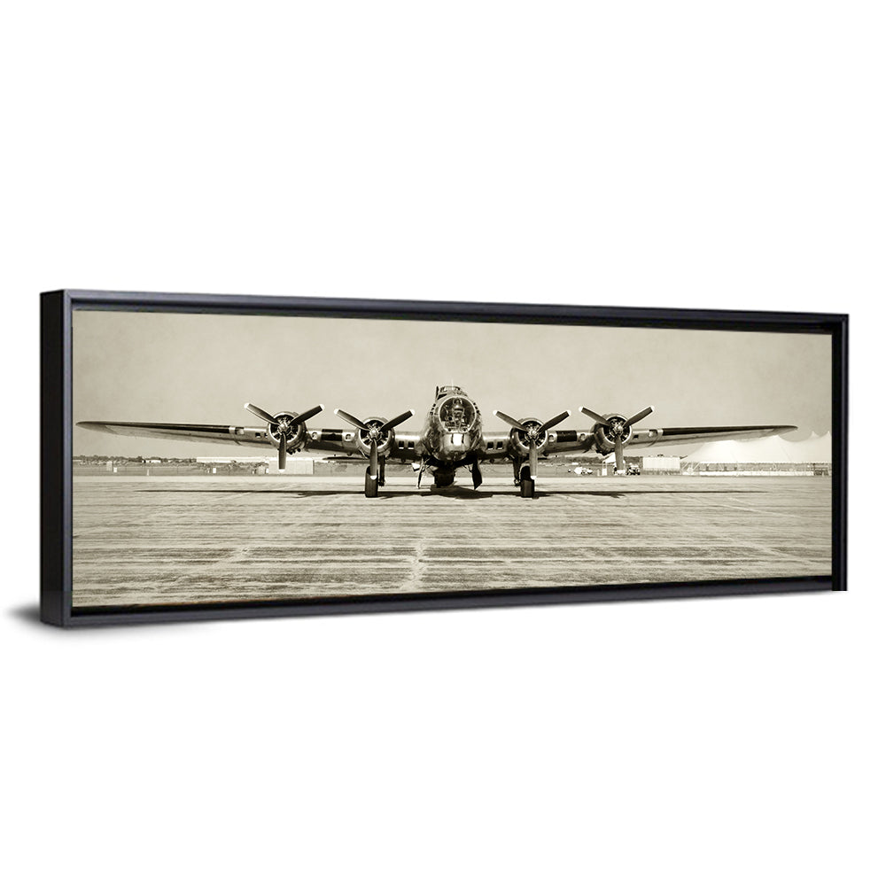 B-17 Bomber Front View Wall Art