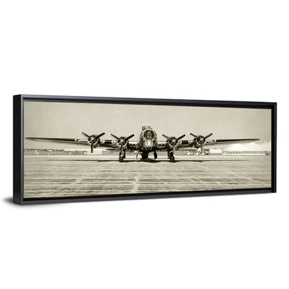 B-17 Bomber Front View Wall Art