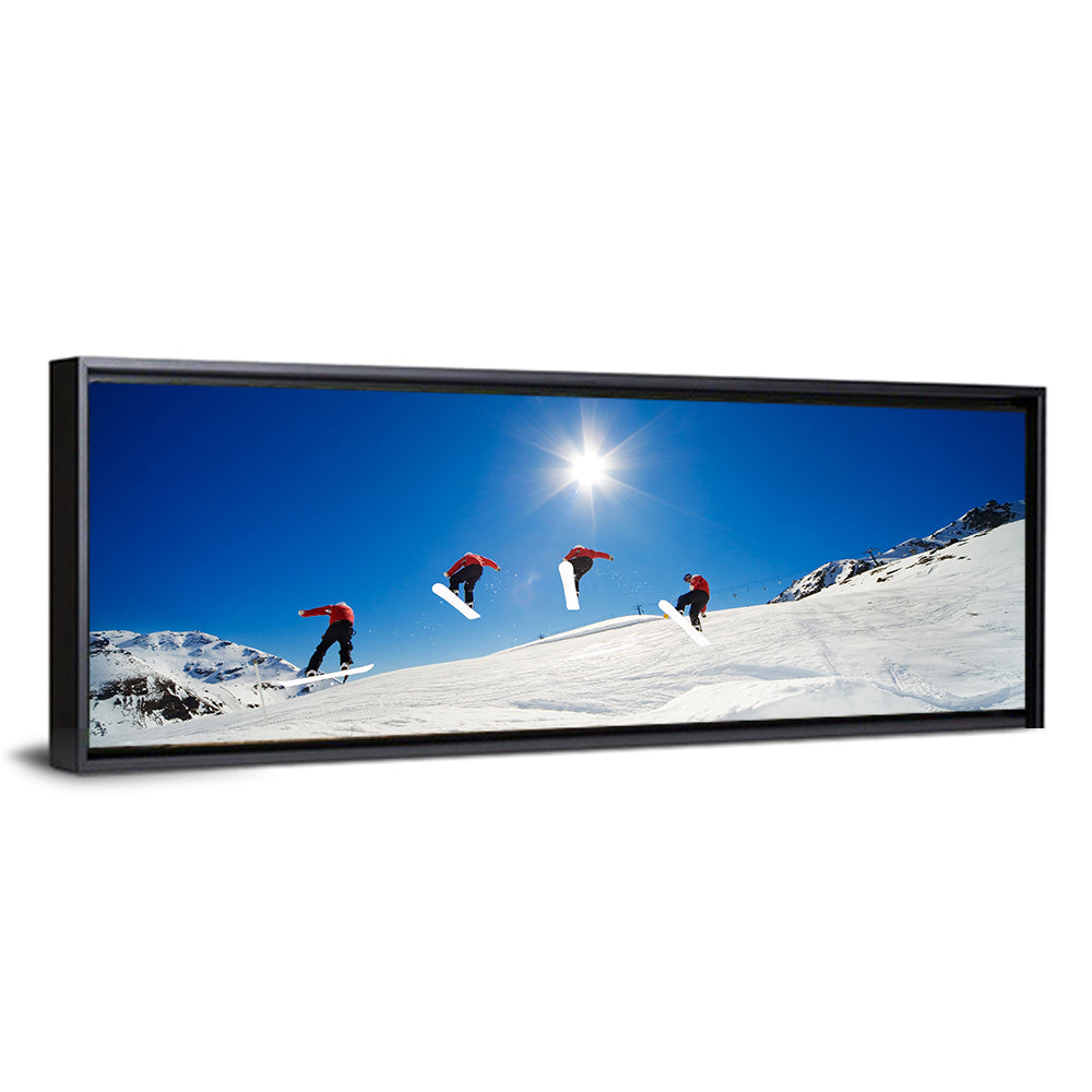 Snowboarder Jump Sequence Wall Art